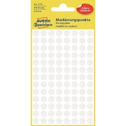 Markeringspunten avery 3175 wit 8mm
