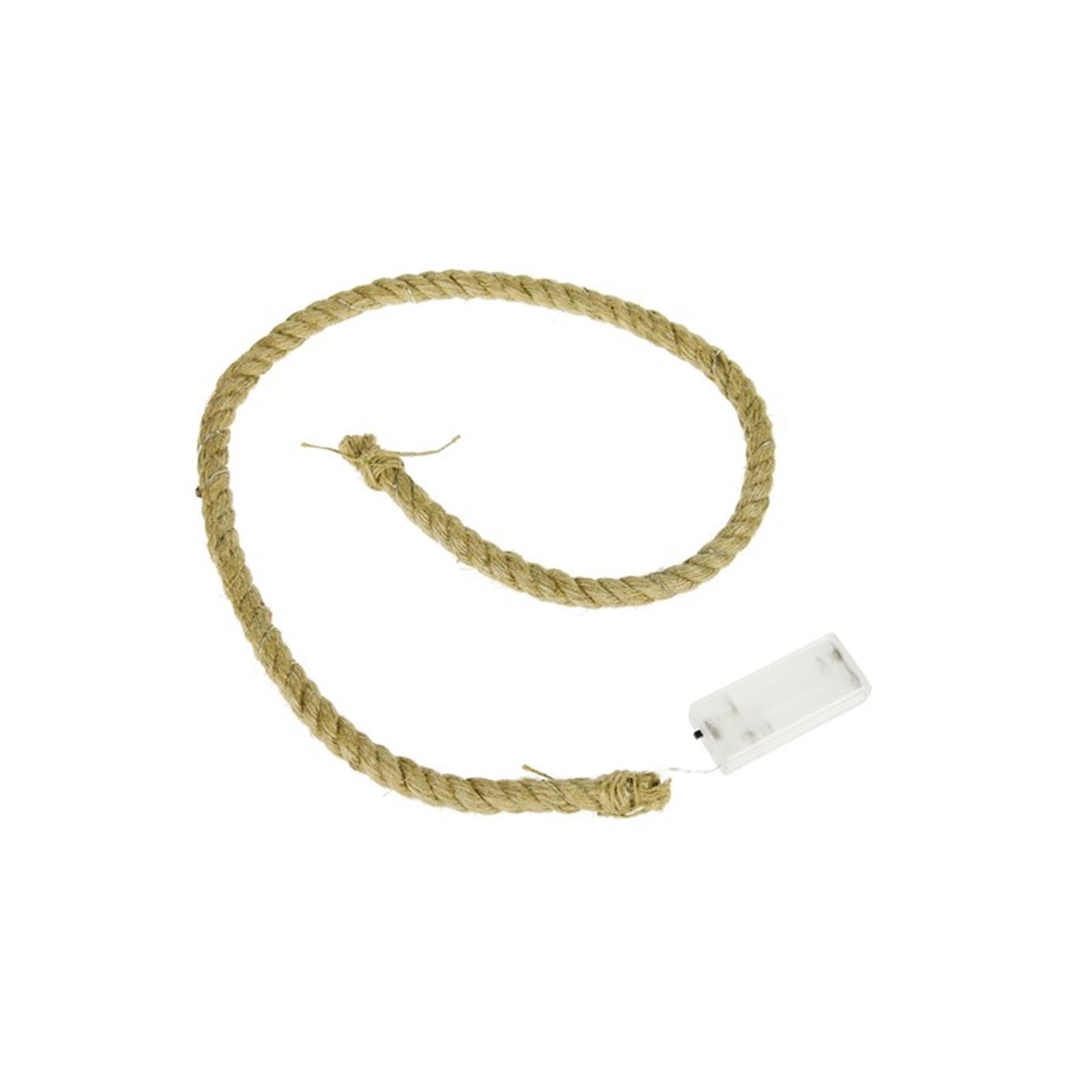 Naturel collections jute touw met 20 led 100cmx1.2cm
