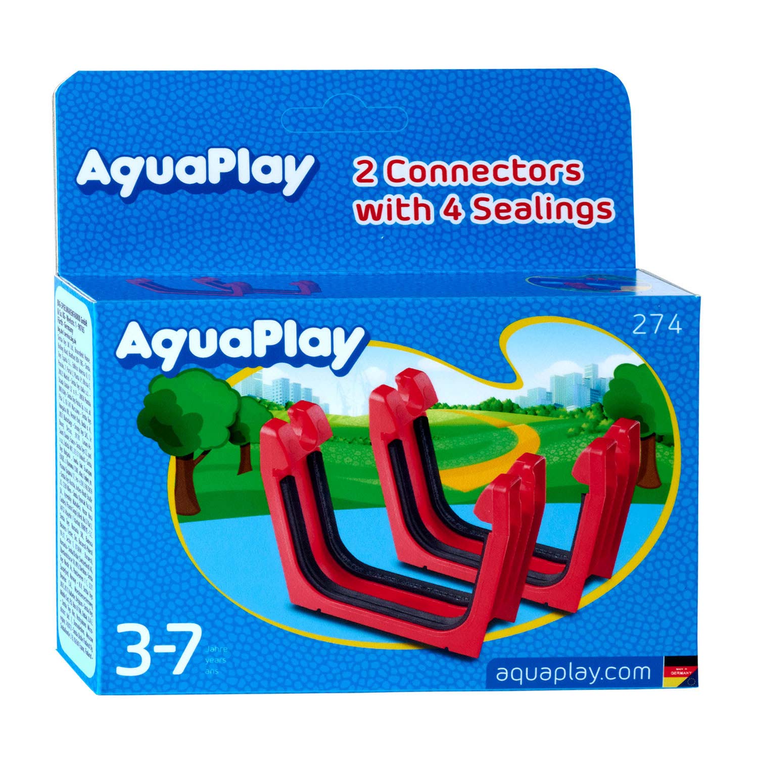 Aquaplay big - - connector with cover strips 2x - waterway accessories