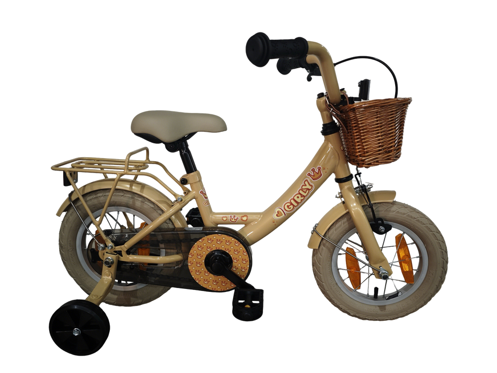 Hulzebos cycle parts b.v. bfk 12 girly meisjes goud + mand 12gg10
