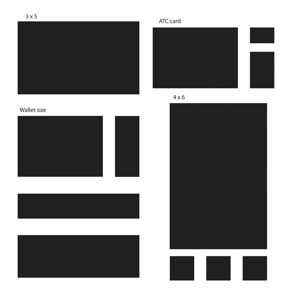 The crafter's workshop • template 30x30cm basic rectangles