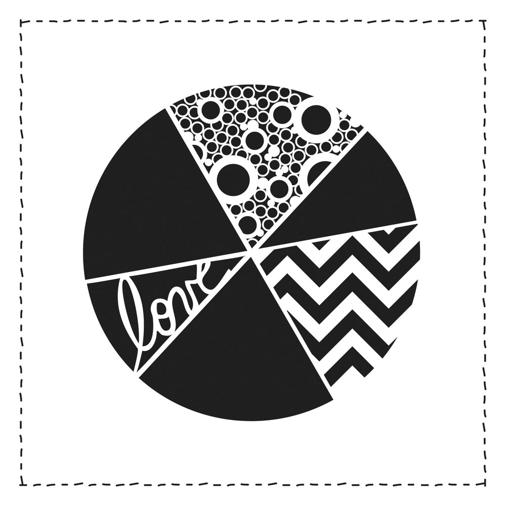 The crafter's workshop • template 30x30cm pie chart