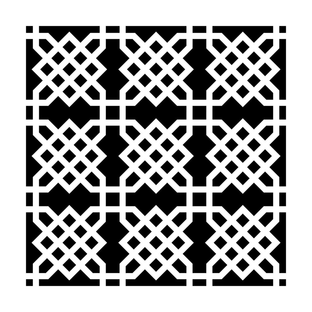 The crafter's workshop • template 15x15cm knot garden