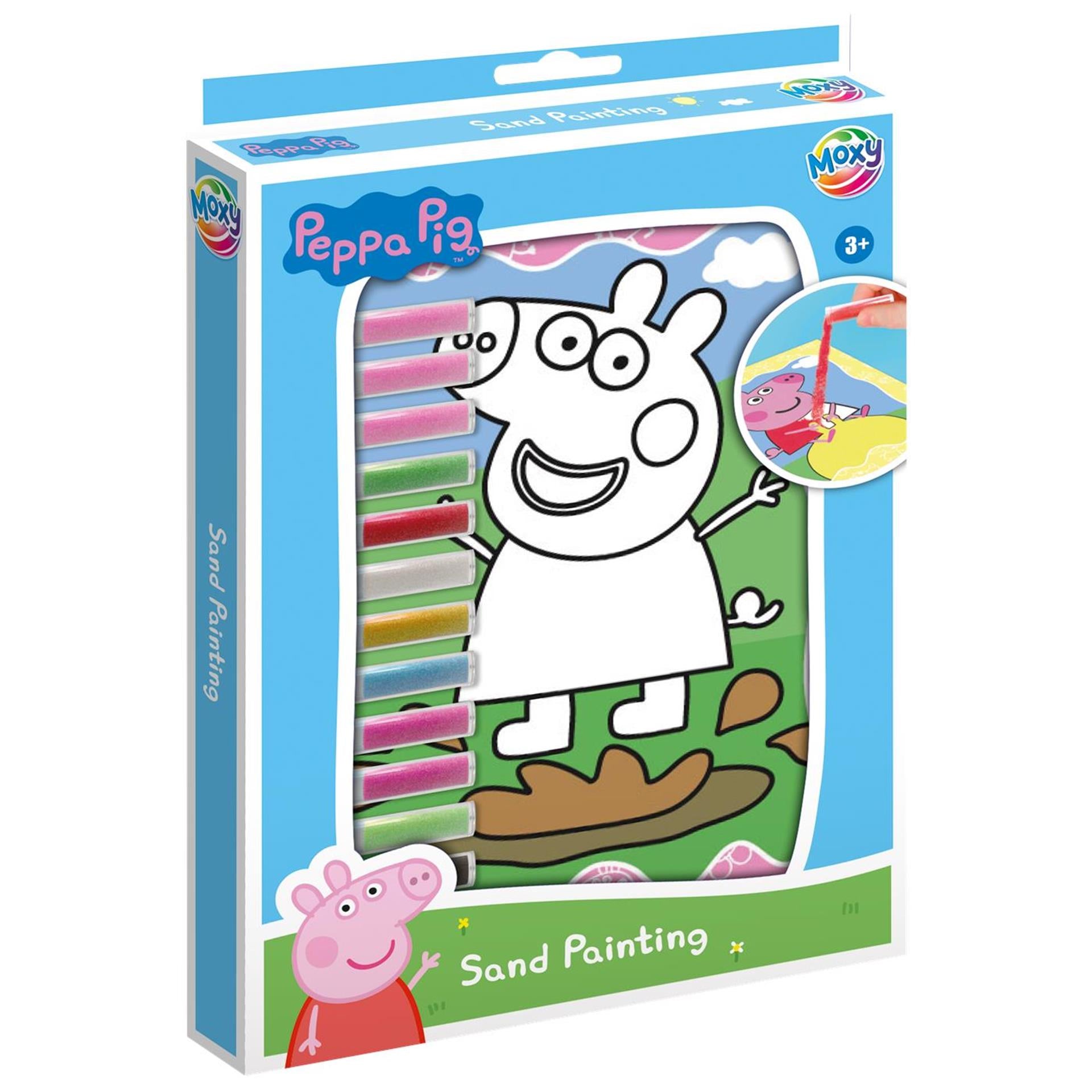 Creatieve ambachtsgroep peppa pig zand schilderen, 16dlg.