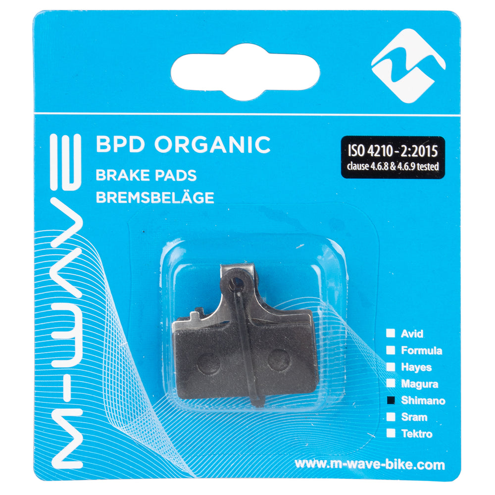 Plaquettes de frein à disque M-Wave pour Shimano XTR, XT, SLX, Deore (paquet suspendu)