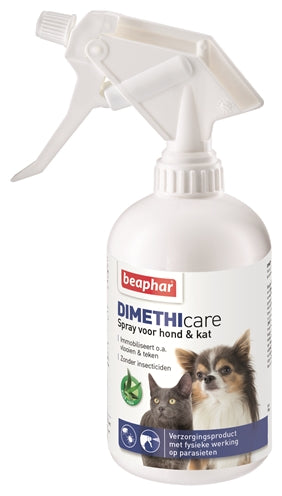Beaphar dimethicare spray hond kat tegen vlooien en teken