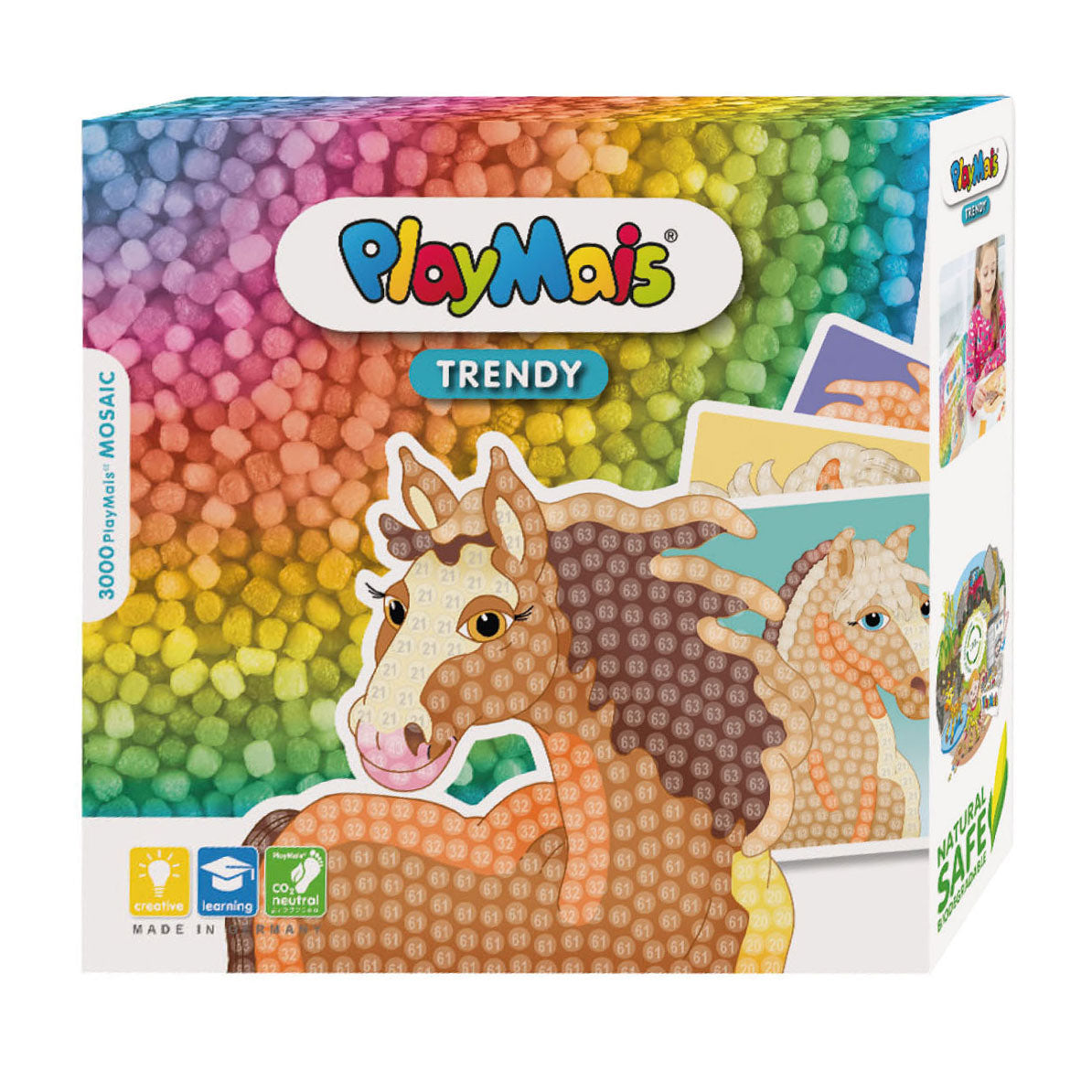 Playmais trendy mozaïek paarden (>3.000 stukjes)