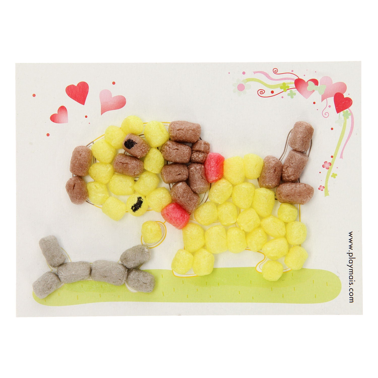 Playmais kaarten versieren, 24st.
