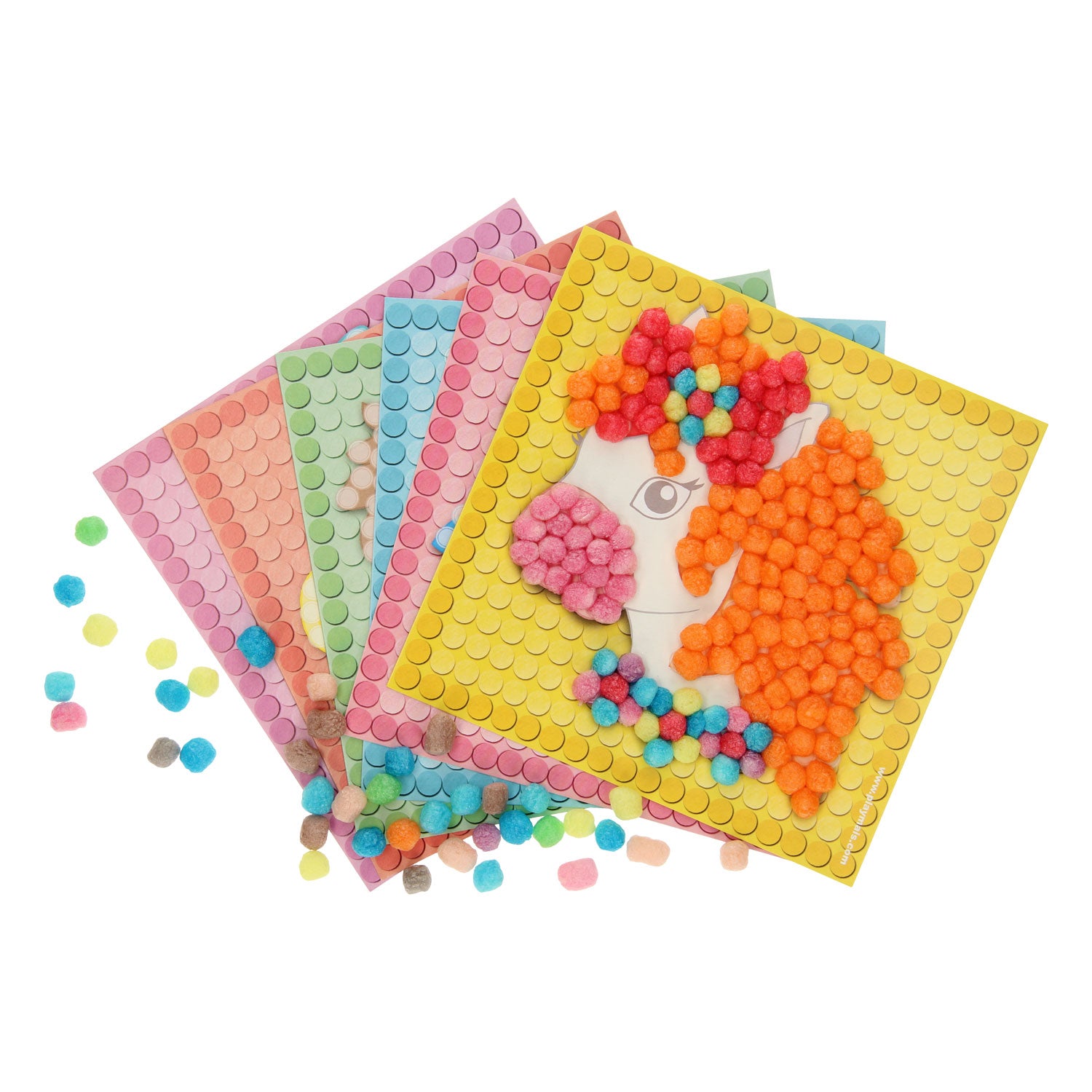 Playmais mosaic kaarten versieren dream pony