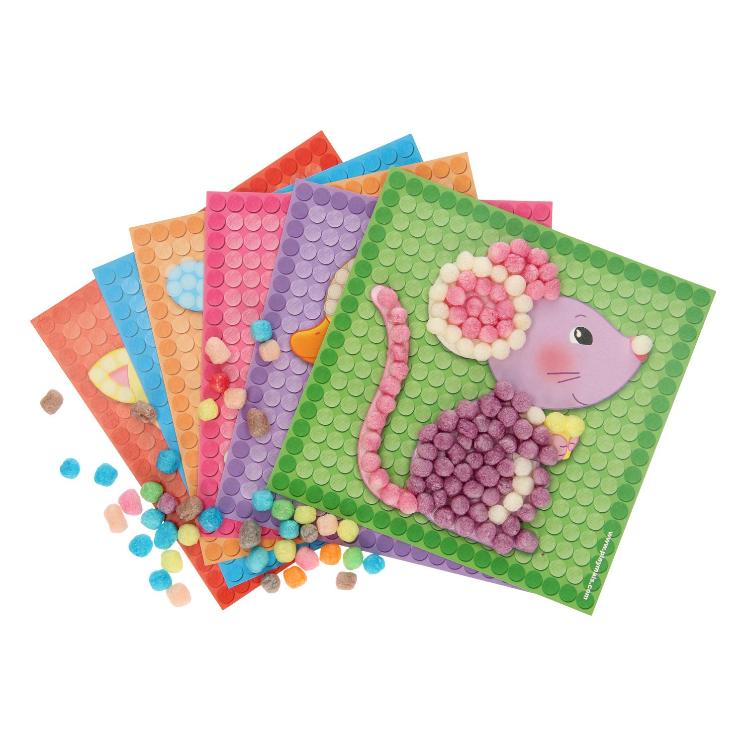 PlayMais Mozaïek Kaarten Versieren Kleine Vriendjes