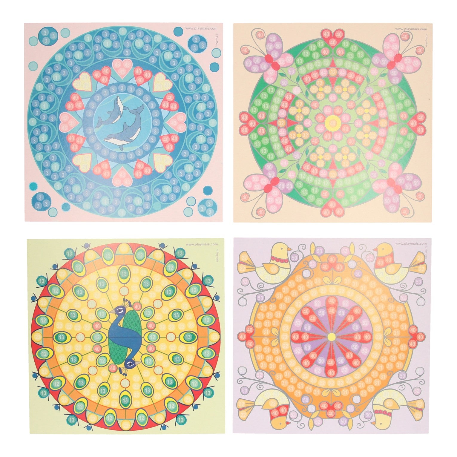 PlayMais Mozaïek Kaarten Versieren Trendy Mandala