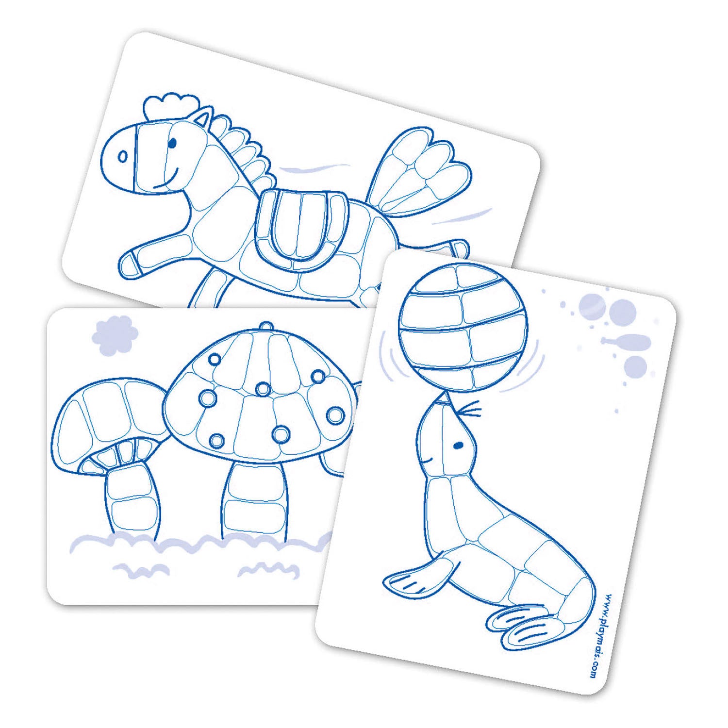 PlayMais Kaarten Versieren, 24st.