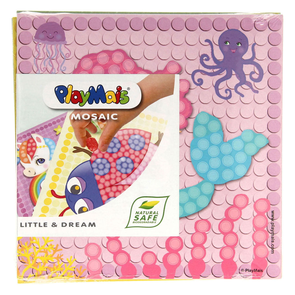PlayMais Mozaïek Kaarten Versieren Meisjes Set, 24st.