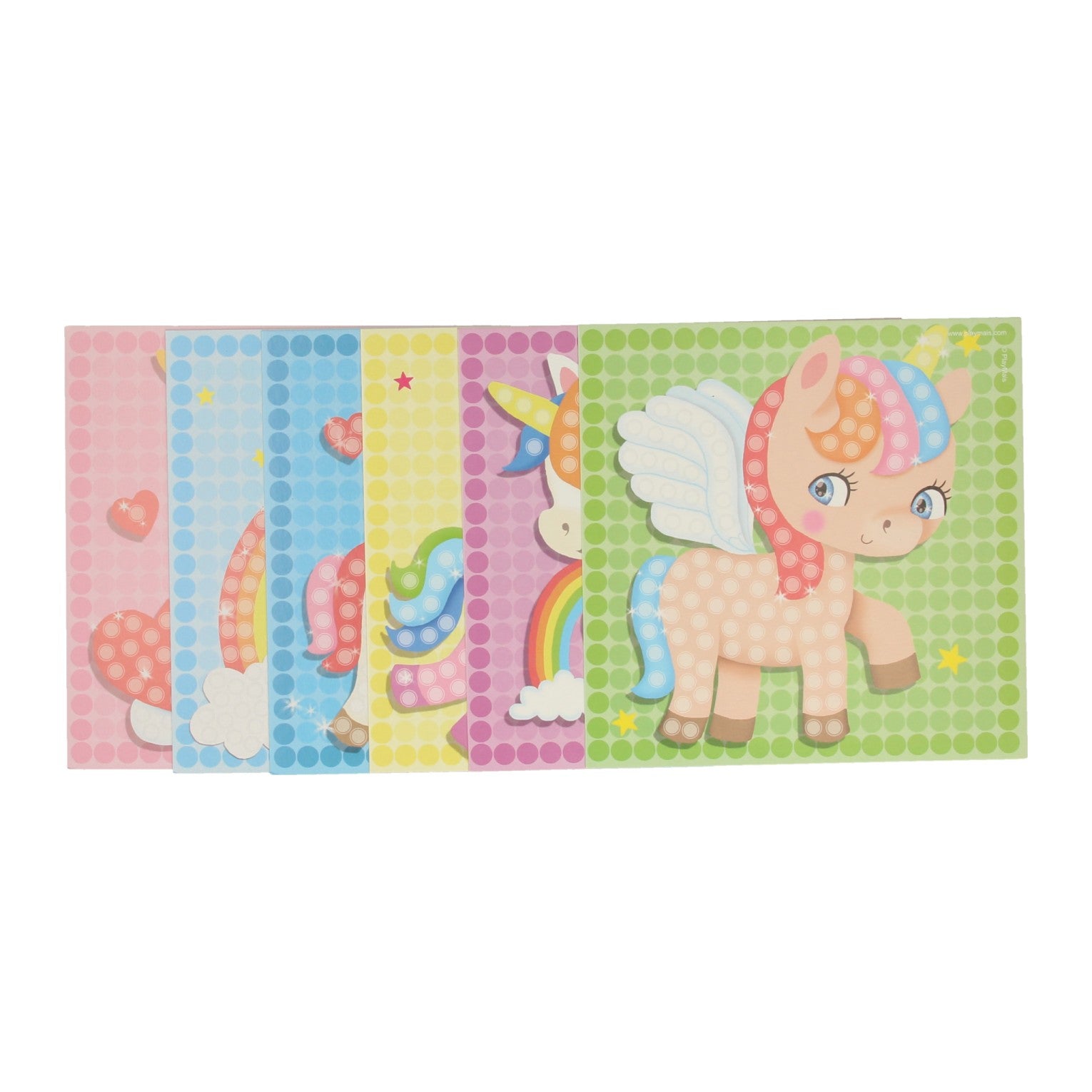 PlayMais Mozaïek Kaarten Versieren Meisjes Set, 24st.
