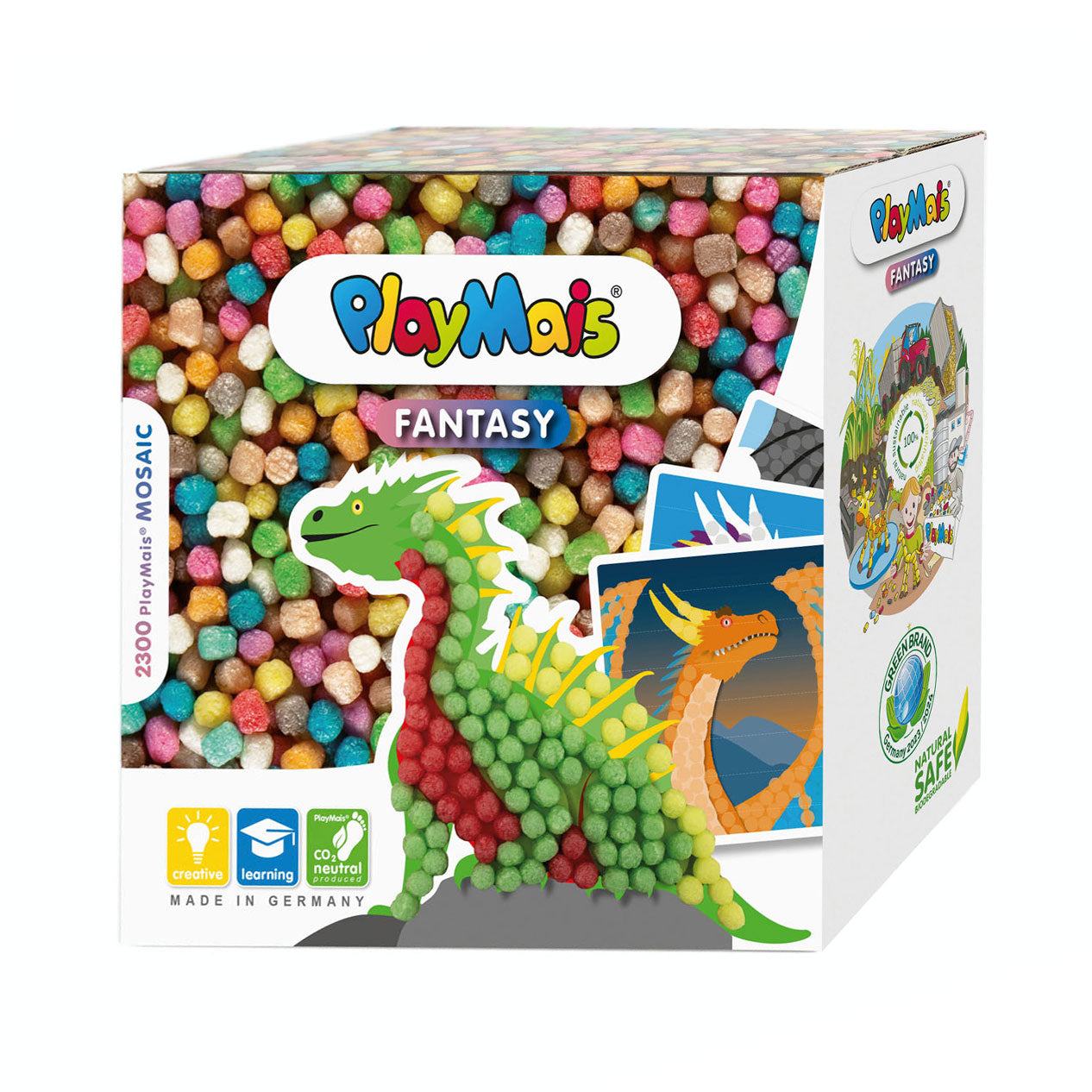 Playmais mozaïek fantasie draak (>2300 stukjes)