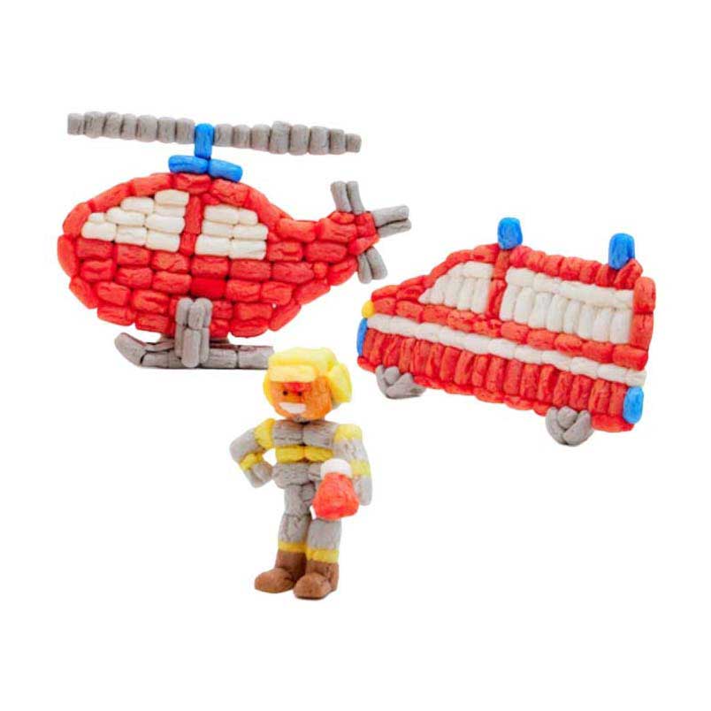 Playmais classic brandweer - 800 stukjes