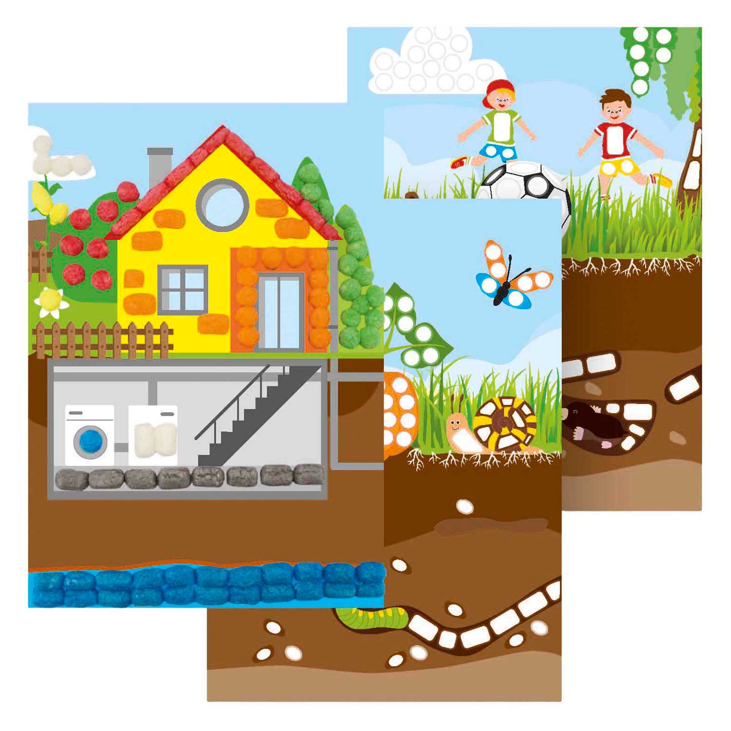 Playmais eduline above below