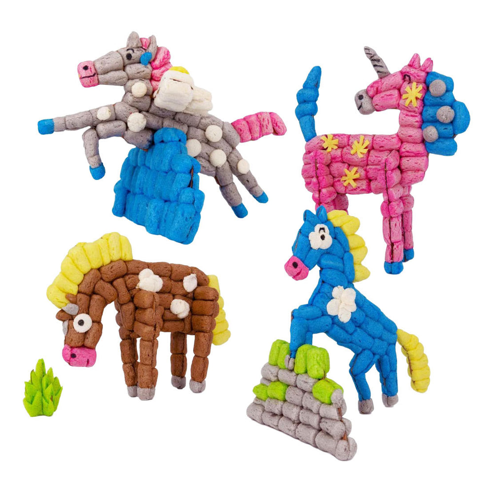 Playmais kaarten versieren ponywereld