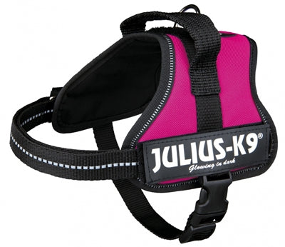 Julius k9 powerharnastuig voor labels fuchsia