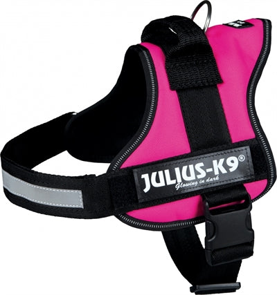 Julius k9 powerharnastuig voor labels fuchsia