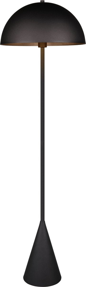 Trio alfie - vloerlamp - zwart mat - excl. 1x e27 4,9 w - voetschakelaar - go green