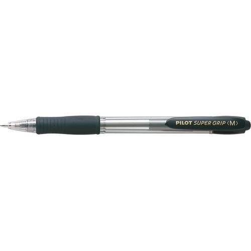 Balpen pilot super grip m zwart 0.32 mm