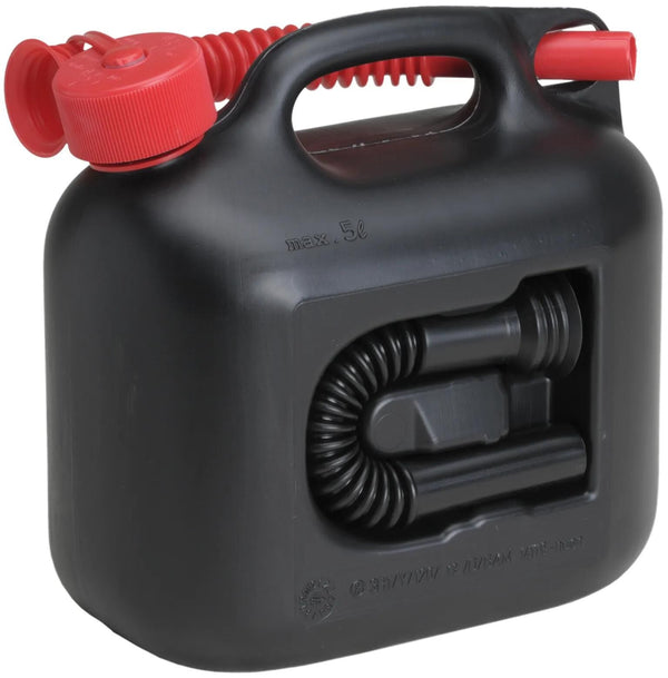Hünersdorff jerrycan premium (un) benzin canist. 5l black plastic, un