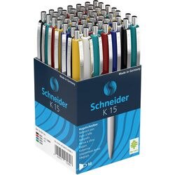 Balpen schneider k15 0.4mm assorti