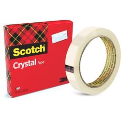 Scotch tape crystal clear 6001966 19mmx66m supertransparant vergeelt niet