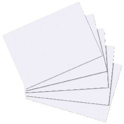 Abi indexkaarten herlitz a7, 175 gram, wit gelinieerd