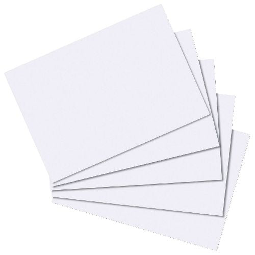Abi indexkaarten herlitz a7, 175 gram, wit gelinieerd