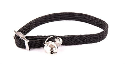 Martin Halsband kat elastische nylon zwart