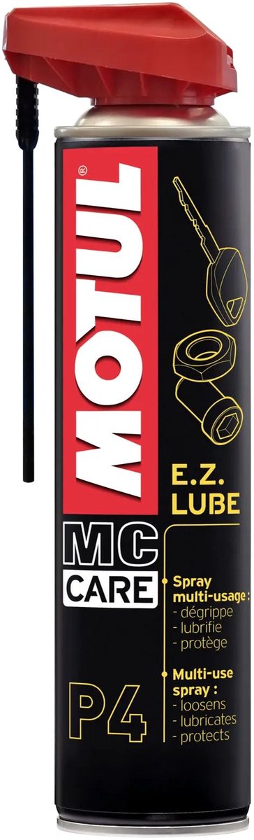 Motul aérosol lubrifiant multi usage mc care p4 e.z. lube 400ml pour moto neuf