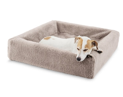 Bia bed Fleeceschoffen hondenmand taupe