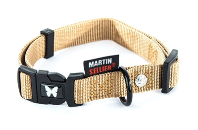Martin halsband verstelbaar nylon beige