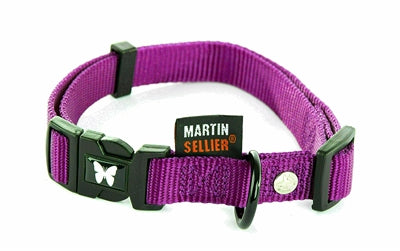 Martin halsband verstelbaar nylon paars
