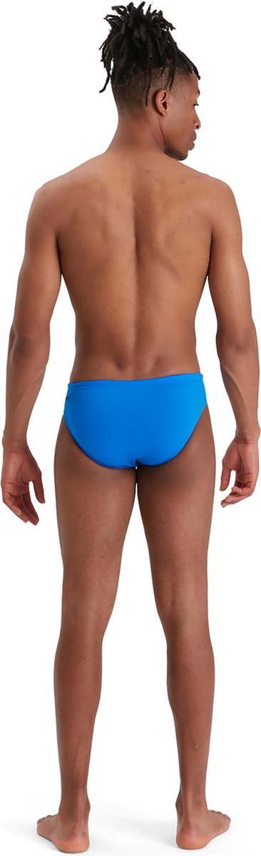 Speedo eco+ brief 7 cm heren - zwembroek heren - chloorbestendige zwemslip heren - strakke sportzwembroek met trekkoord - marine - m