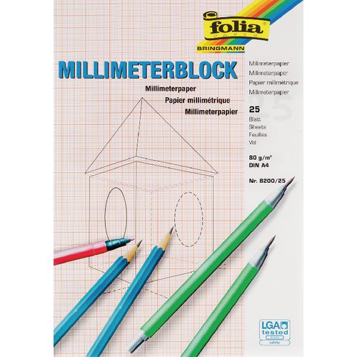Grafisch papier folia a4 80 gsm 25 vel