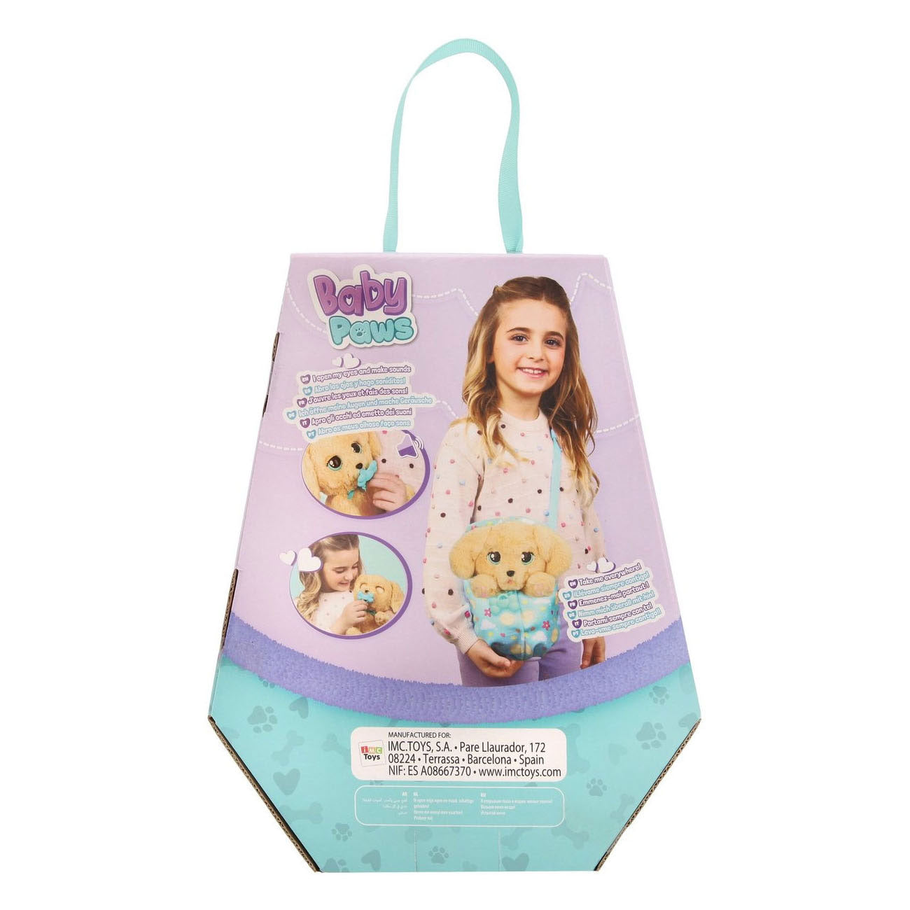 Imc toys baby paws hondje labrador - interactieve pluchen knuffel