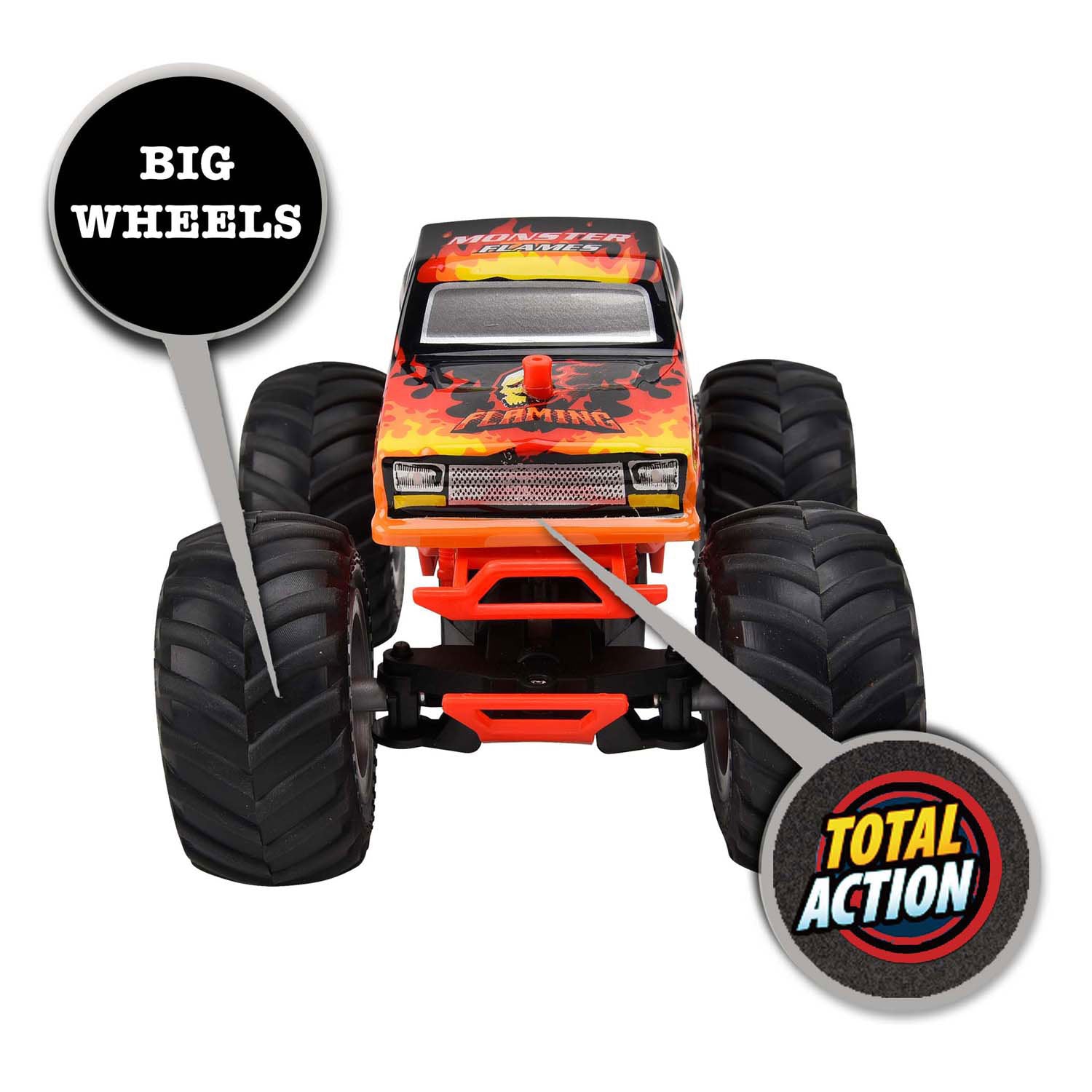 Gear2play rc bestuurbare auto monster vlammen