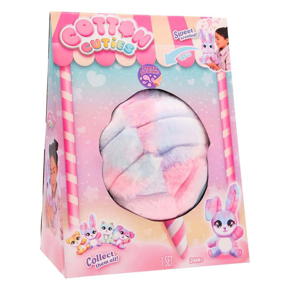 Spectron cotton cuties bunny - geurende suikerspin knuffel - 30cm