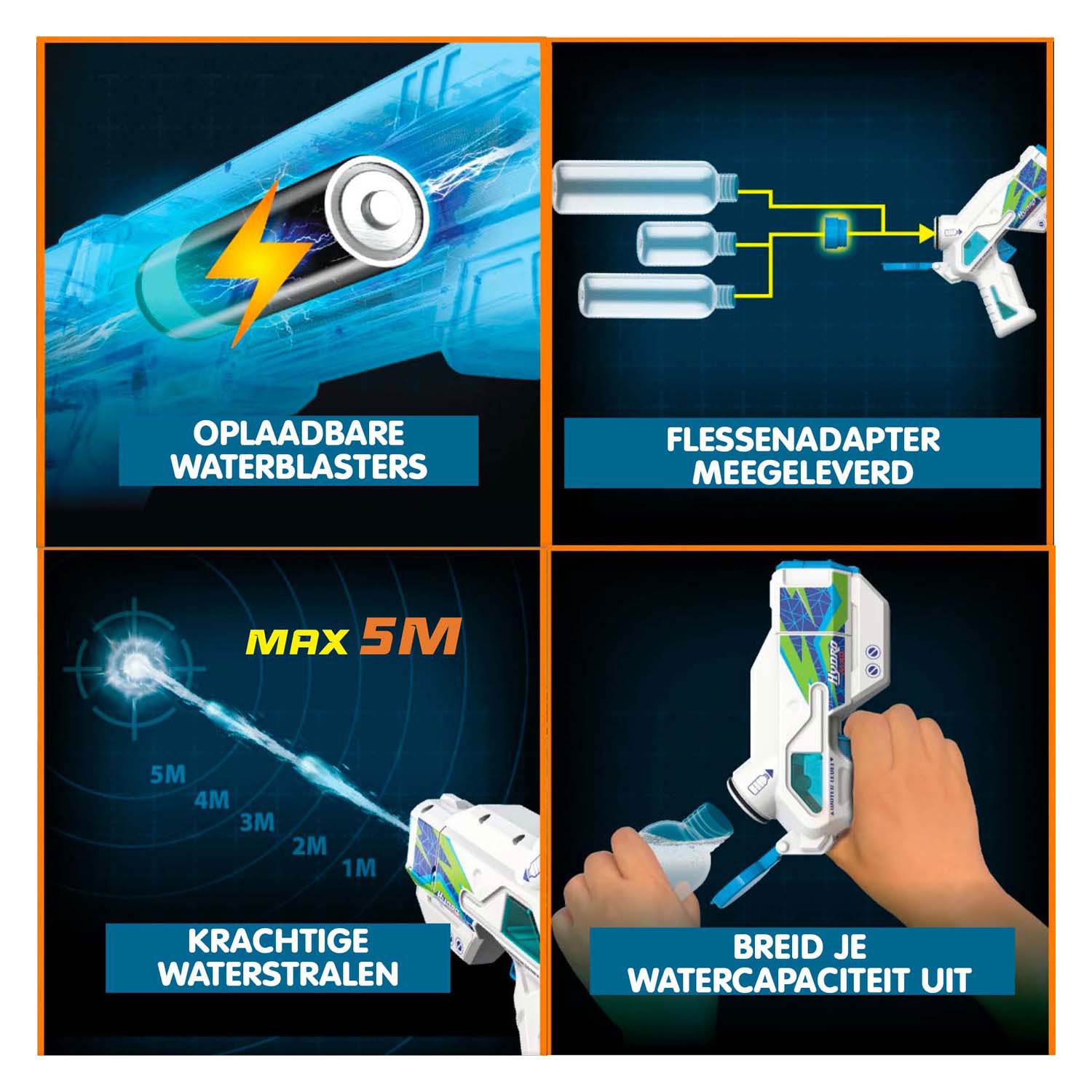 Silverlit hydro mad - mini waterpistool 2-pack