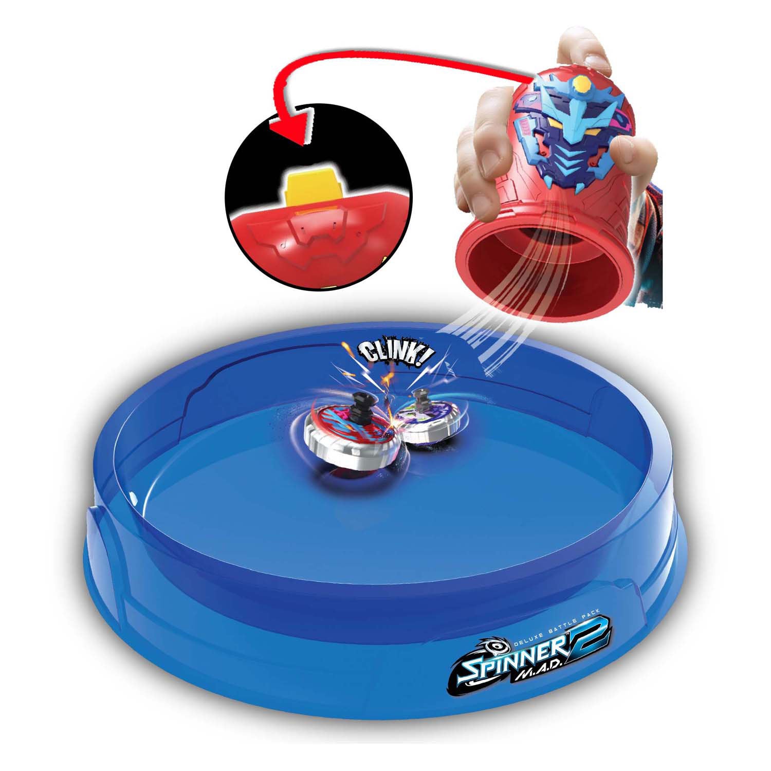 Silverlit spinner mad 2 deluxe battle pack - 2 shakers, 2 spinners, 1 battle arena