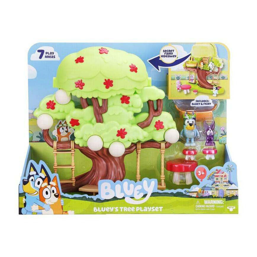 Elandspeelgoed bluey spelen in de boom speelset, 6dlg.