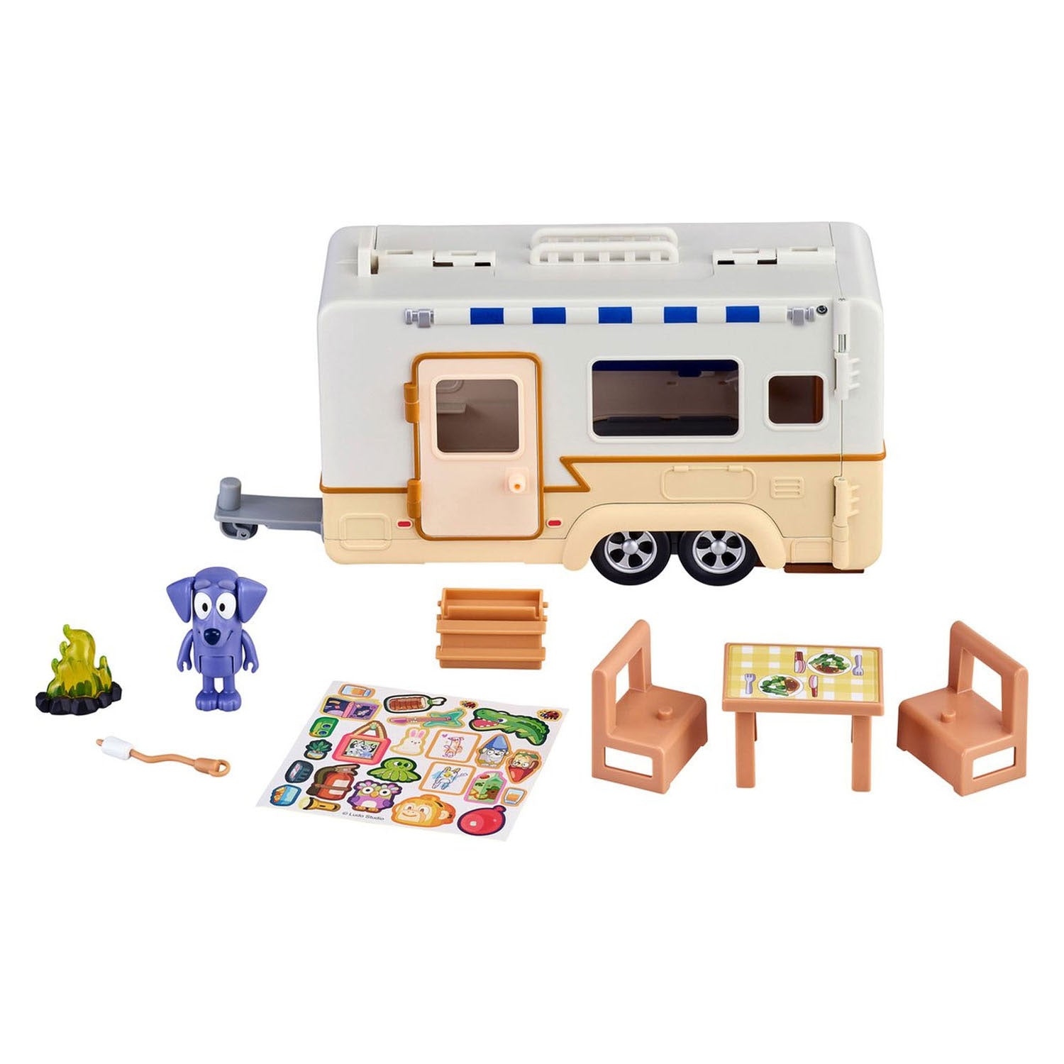 Moose toys bluey kampeeravonturen speelset