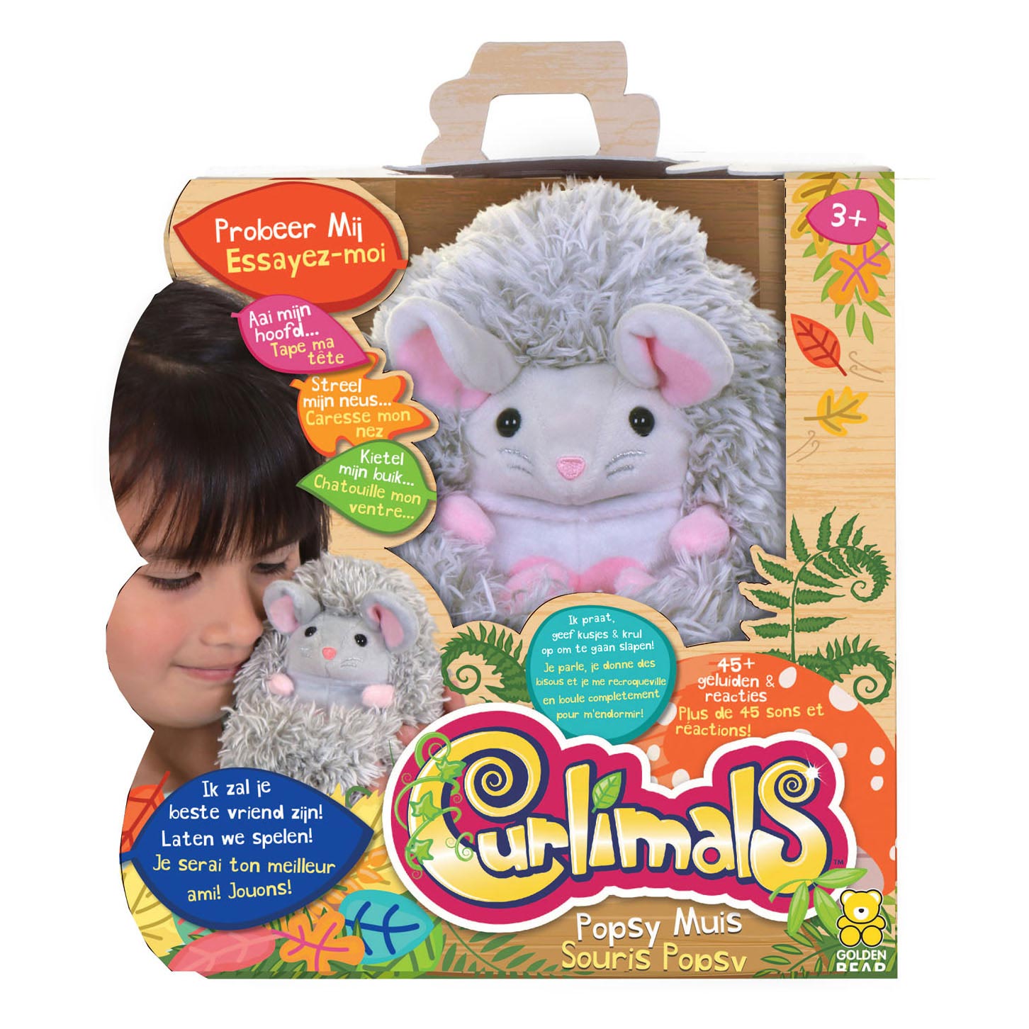 Curlimals Popsy de Muis Interactieve Knuffel