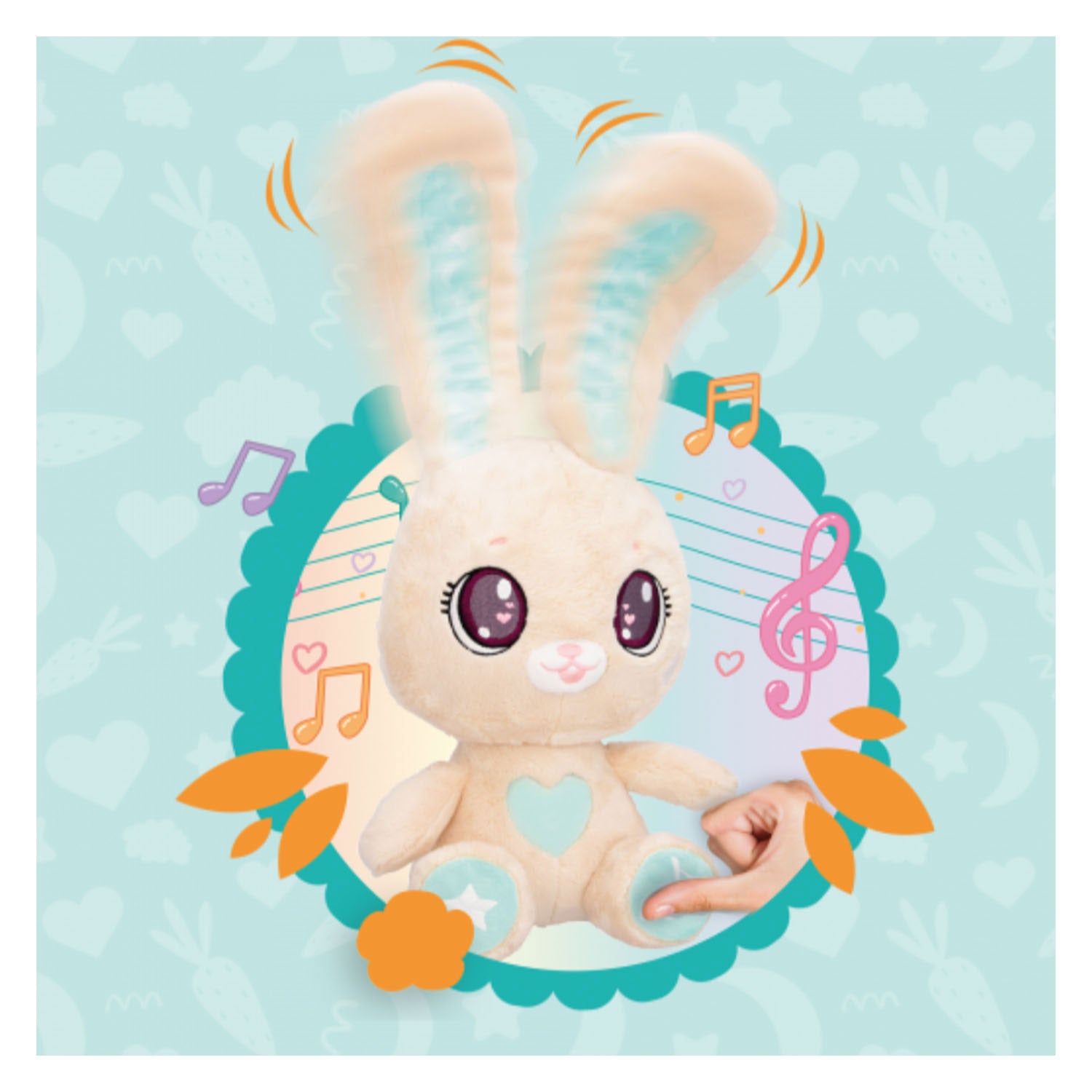 Kiekeboe Kiekeboe Knuffel Bunny met Geluid