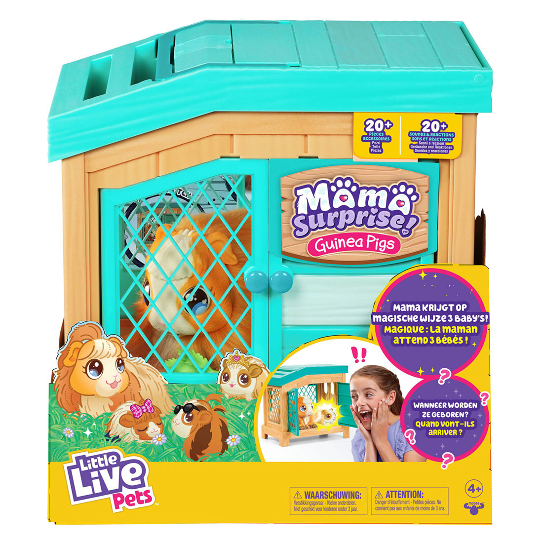 Moose Toys Little Live Pets Mama Surprise mini speelfiguur cavia