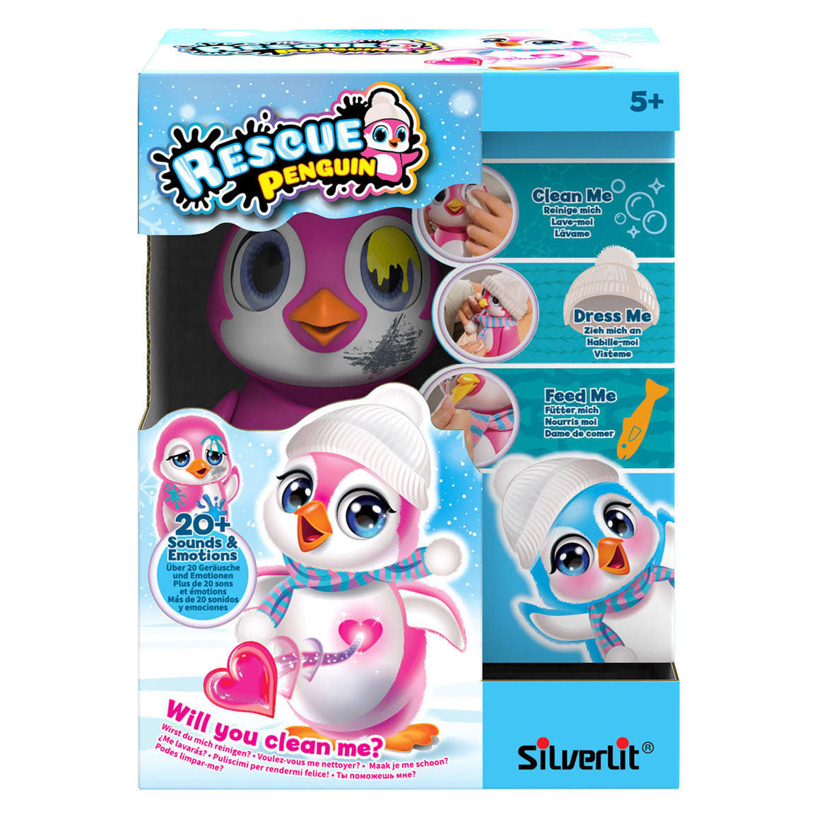 Silverlit Rescue Interactieve Pinguïn Roze