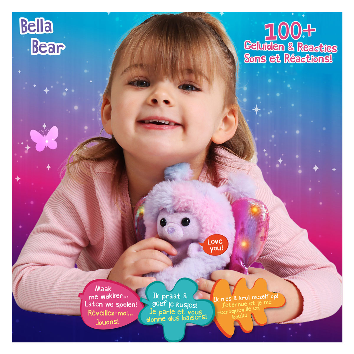 Curlimals Flutter Wonders Roze Interactieve Knuffel